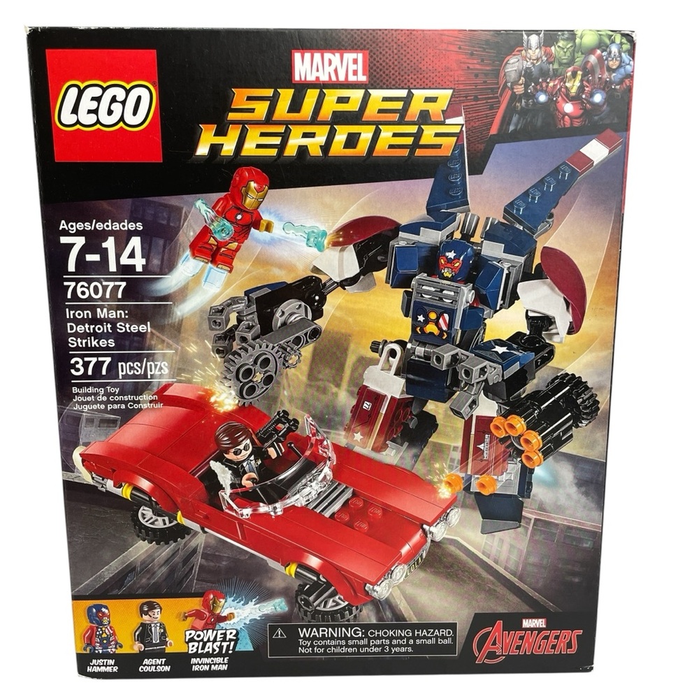 LEGO 76077 Marvel Super Heroes Iron Man Detroit Steel Strikes Retired NEW